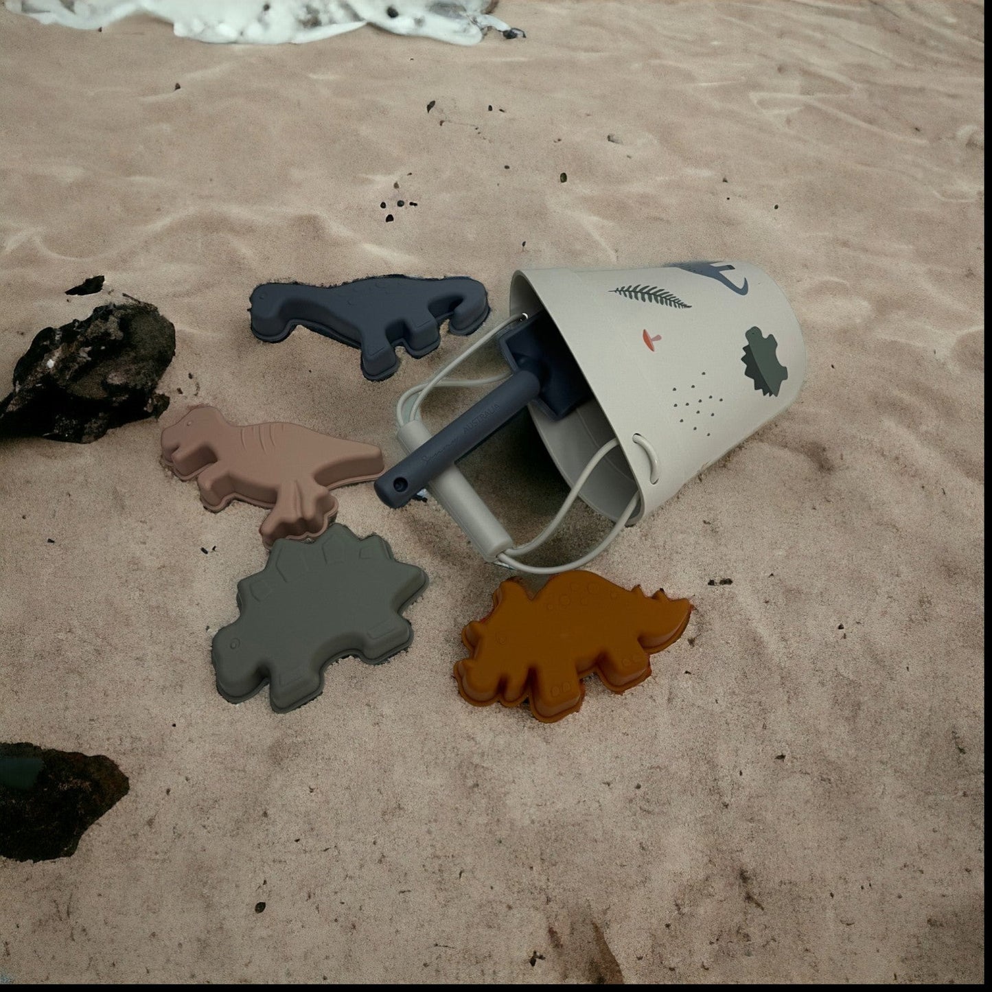 Beach Toy Set - Green Dinosaurs