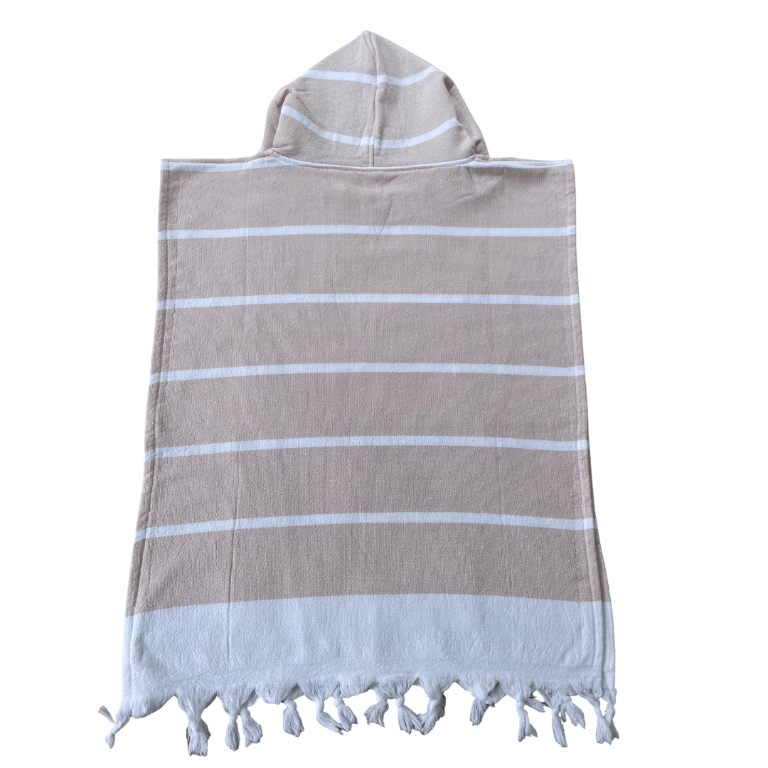 Hooded Poncho (Beige)