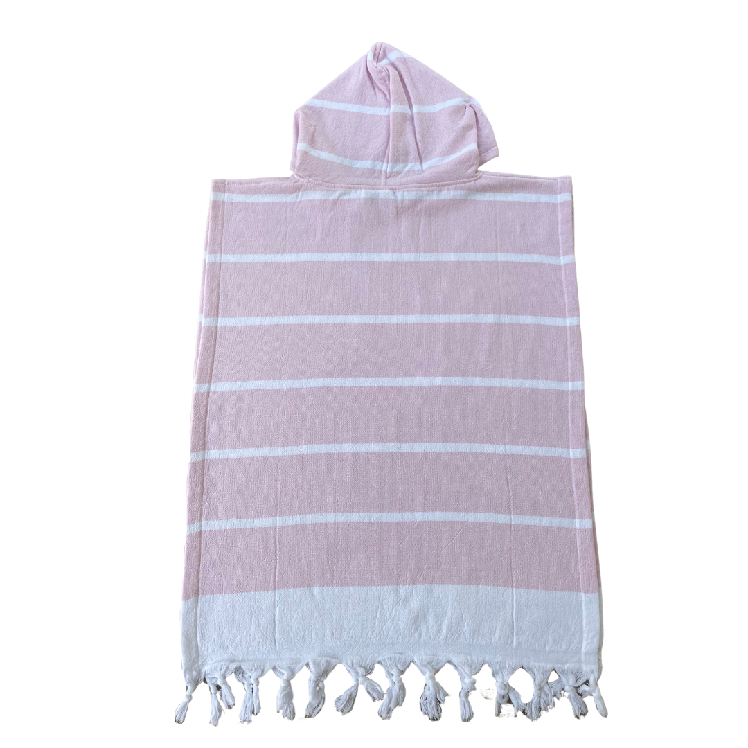 Hooded Poncho (Pink)