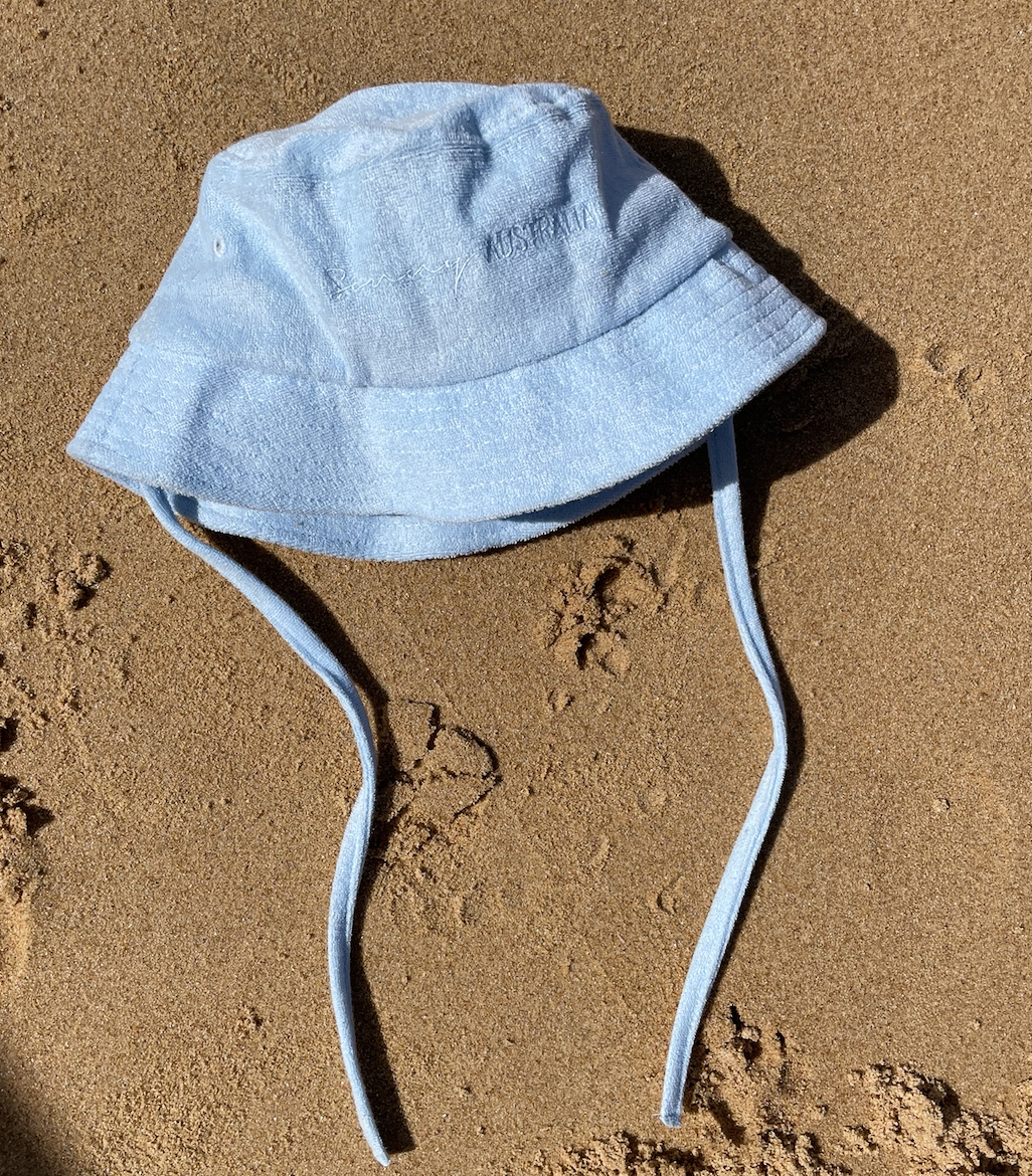 Blue Terry Towelling Bucket Hat