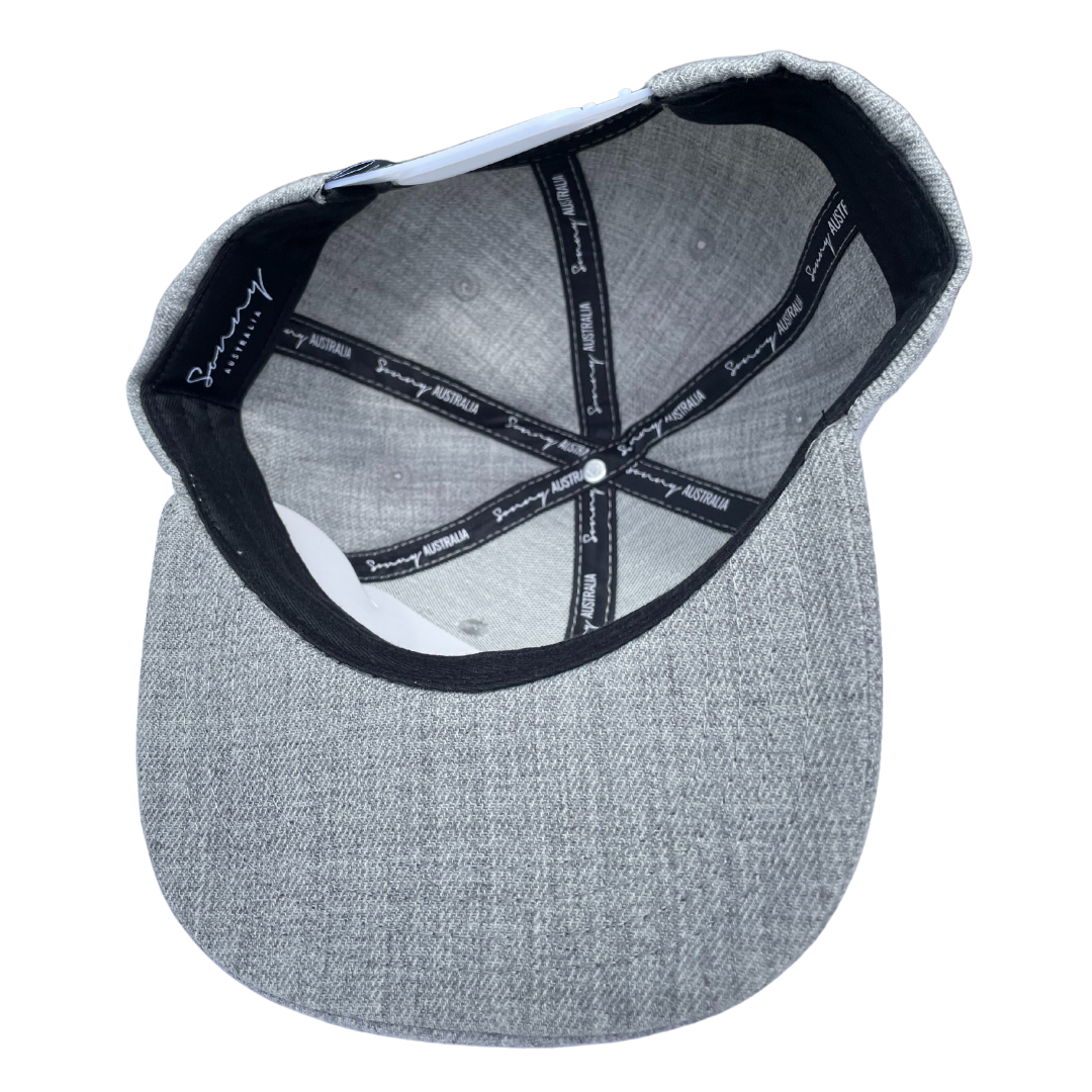 Wool Blend Grey Snapback
