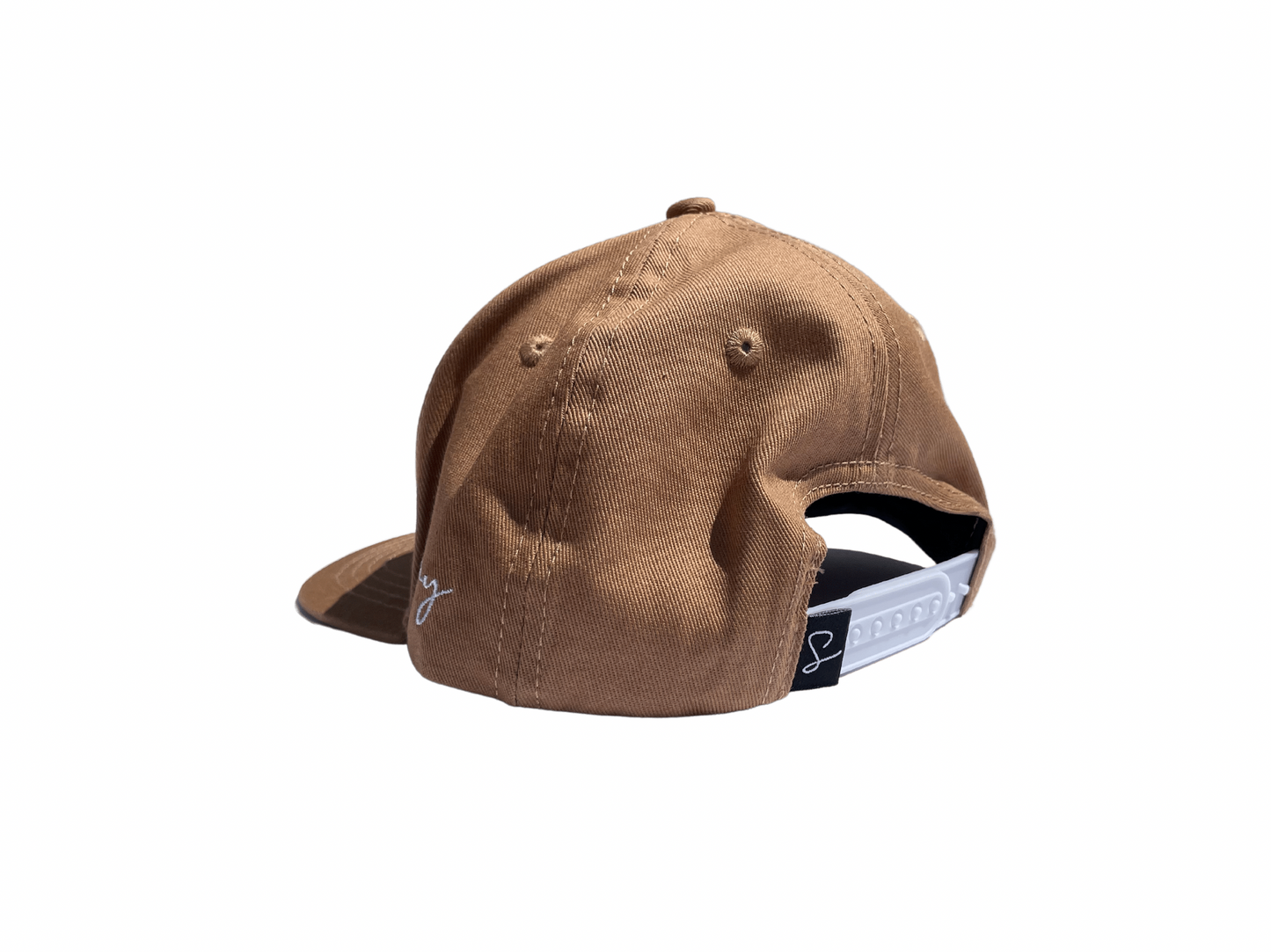 Tan and White Snapback