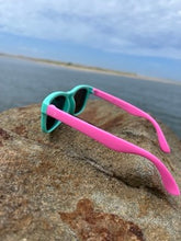 Flexible Sunglasses - Turquoise and Pink