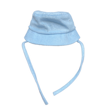 Blue terry towelling bucket