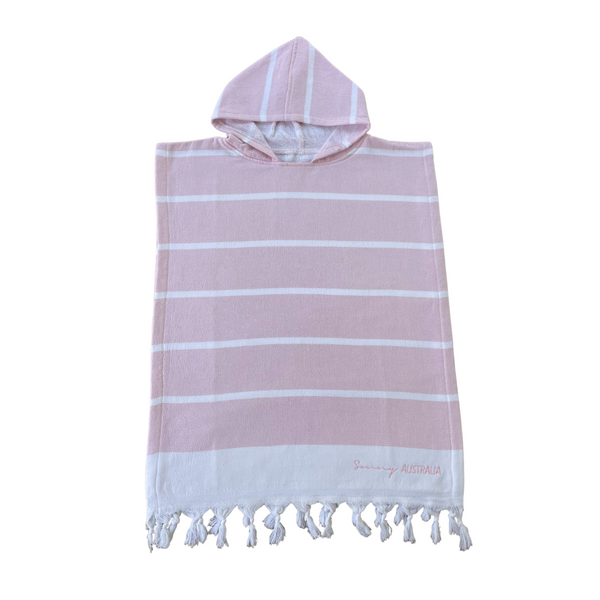 Hooded poncho (Pink)