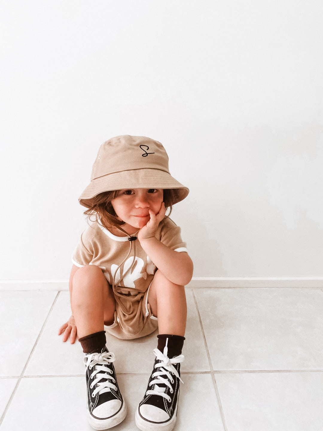 Beige Bucket Hat