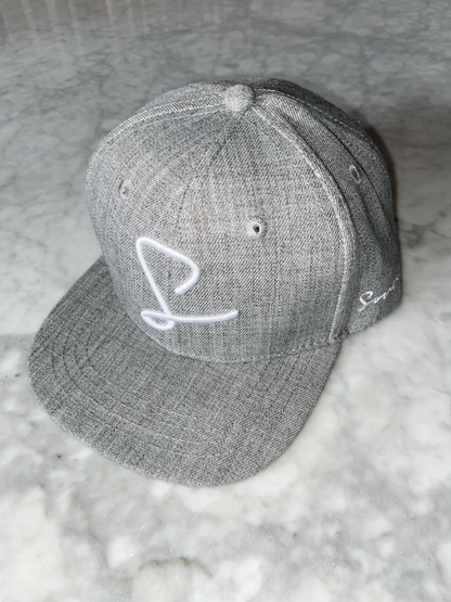 Wool Blend Grey Snapback