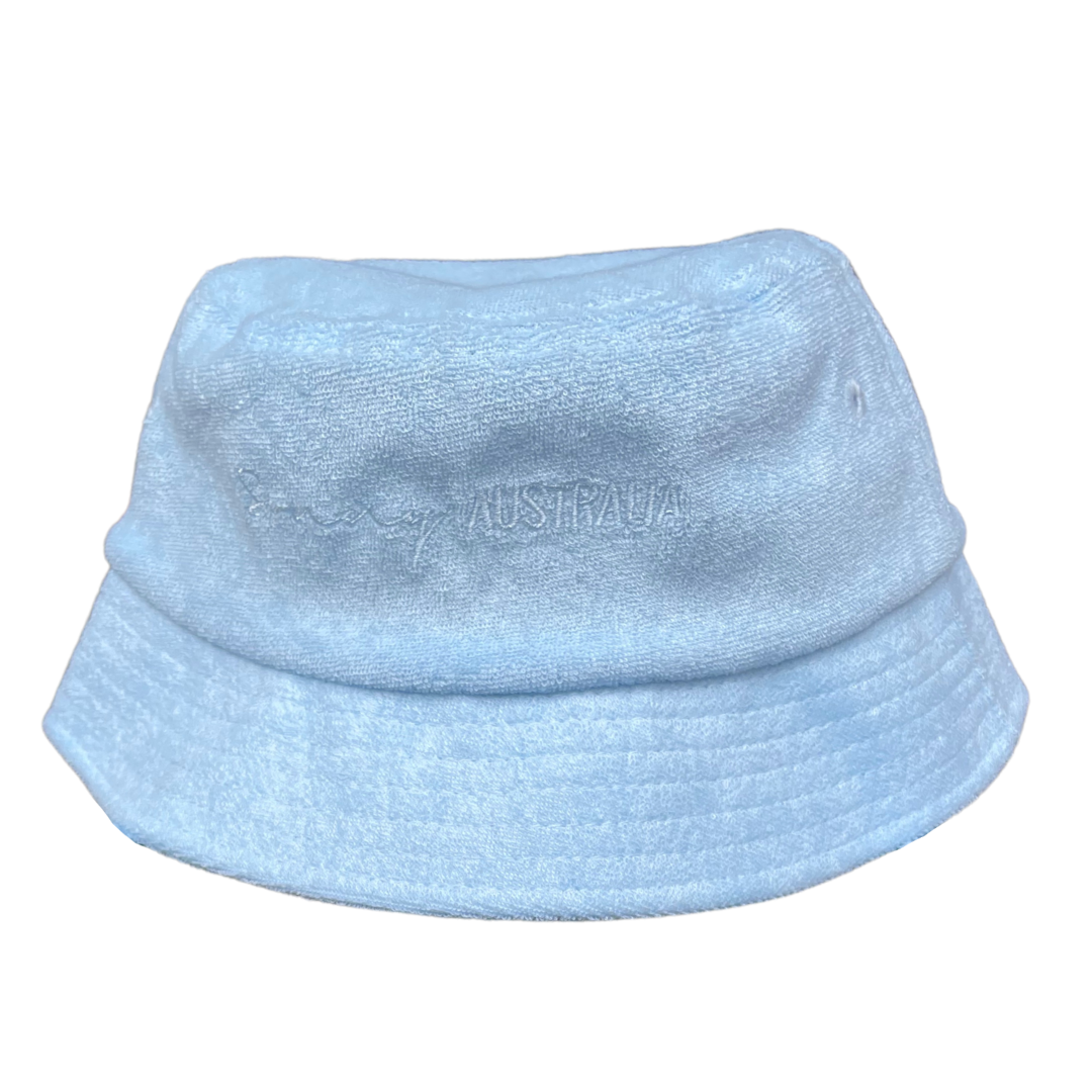 Blue Terry Towelling Bucket Hat