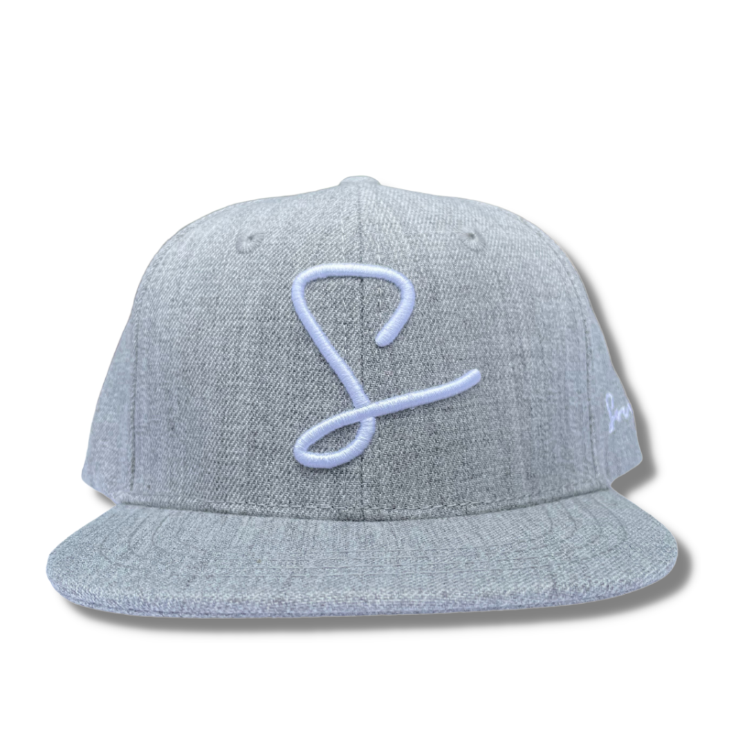 Wool Blend Grey Snapback