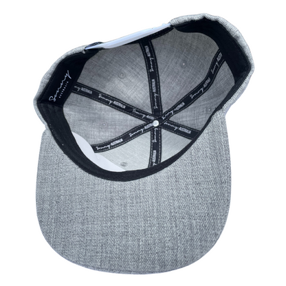 Wool Blend Grey Snapback